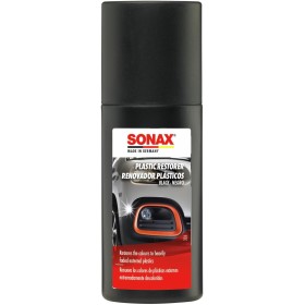 SONAX Renovador plásticos (100 ml) con esponja aplicadora, para la renovación del color de plásticos muy descoloridos en el