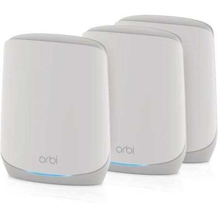 NETGEAR Orbi Sistema Mesh WiFi 6 RBK763S - Router Mesh y 2 extensores - Cobertura hasta 525 m2 - Mejora la velocidad WiFi hasta
