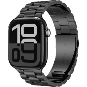 BolYel Compatible con Correa Apple Watch 49mm 46mm 45mm 44mm 42mm(Series 1 2 3) Metal de Acero Inoxidable Correas para Apple
