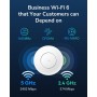 Cudy AX3000 2.5G WiFi 6 Punto de Acceso inalámbrico, 2.5Gbps RJ45, solución WiFi Comercial con Malla, MU-MIMO, Alimentado por