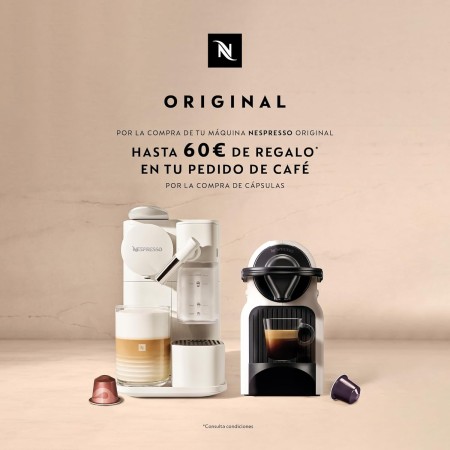 Nespresso Krups Inissia XN1005 - Cafetera monodosis de cápsulas Nespresso, 19 bares, apagado automático, color rojo