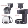 BEPER Cafetera Americana BEPER BC.060 Color Negro, 6 Tazas, de Goteo
