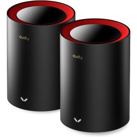 Cudy M3000 2-Paquete Sistema de Malla Wi-Fi 6 para Toda la Casa, 2.5G WAN, Red Troncal Ethernet, Ideal para 1Gig+ Internet,