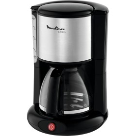 Moulinex FG360811 Cafetera de Filtro, 12 Tazas, función Auto, 1000 W, 45 Decibeles, DAA, INOX y Negro
