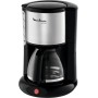 Moulinex FG360811 Cafetera de Filtro, 12 Tazas, función Auto, 1000 W, 45 Decibeles, DAA, INOX y Negro
