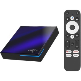 Ugoos SK2 TV Box Android 12.0 RTD1325, 4 GB de RAM, 32 GB de ROM, WiFi 6, Ethernet 100 MB, USB 2.0, Bluetooth 5.2, Compatible