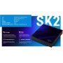 Ugoos SK2 TV Box Android 12.0 RTD1325, 4 GB de RAM, 32 GB de ROM, WiFi 6, Ethernet 100 MB, USB 2.0, Bluetooth 5.2, Compatible