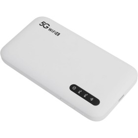 5G WiFi 6 Hotspot móvil de alta velocidad compatible con 16 dispositivos, 6100 mAh, enrutador WiFi portátil con ranura para
