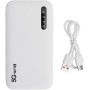 5G WiFi 6 Hotspot móvil de alta velocidad compatible con 16 dispositivos, 6100 mAh, enrutador WiFi portátil con ranura para