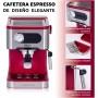 XSQUO Useful Tech Cafetera Express. Espresso y Cappuccino, 1350w, 20 bar, Vaporizador Orientable, Sistema termo Block de