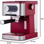 XSQUO Useful Tech Cafetera Express. Espresso y Cappuccino, 1350w, 20 bar, Vaporizador Orientable, Sistema termo Block de