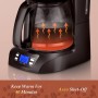 Aigostar Benno - Cafetera de goteo,1.5L(12 Tazas)con Temporizador Programable, Filtro Reutilizable, Pantalla LCD, 800W, Cafetera