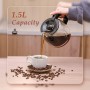 Aigostar Benno - Cafetera de goteo,1.5L(12 Tazas)con Temporizador Programable, Filtro Reutilizable, Pantalla LCD, 800W, Cafetera