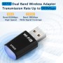 Adaptador WiFi USB para PC USB WiFi 6 para PC Doble Banda 5GHz/2.4GHz Receptor Ordenador Portátil AX900Mbs Dongle Inalámbrico
