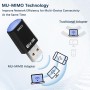 Adaptador WiFi USB para PC USB WiFi 6 para PC Doble Banda 5GHz/2.4GHz Receptor Ordenador Portátil AX900Mbs Dongle Inalámbrico