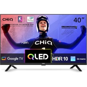 CHiQ L40QH7G TV QLED de 40 Pulgadas con HDR 10, diseño sin Bordes, Google TV, Asistente de Google
