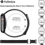 Fullmosa Correa Magnética Compatible con Apple Watch 44mm 45mm 46mm 49mm 42mm,Bracelet de Acero Inoxidable Milanese Loop para