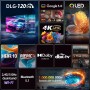 CHiQ L40QH7G TV QLED de 40 Pulgadas con HDR 10, diseño sin Bordes, Google TV, Asistente de Google