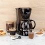 Orbegozo CG 4060 N - Cafetera de goteo, 12 tazas de capacidad, sistema antigoteo, jarra de cristal, indicador luminoso, 750 W,