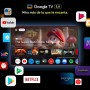 CHiQ L40QH7G TV QLED de 40 Pulgadas con HDR 10, diseño sin Bordes, Google TV, Asistente de Google