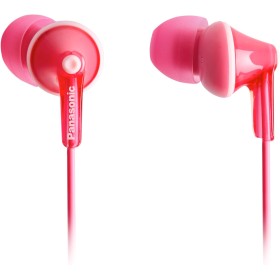 Panasonic RP-HJE125E-P Auriculares Botón con Cable, In-Ear, Sonido Estéreo para Móvil, MP3/MP4 , Diseño de Ajuste Cómodo, Imán