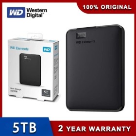 Western Digital Elements-disco duro externo portátil WD 5TB HDD USB 3,