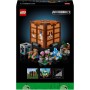 LEGO Minecraft Mesa de Trabajo Maqueta para Adultos Inspirada en el Videojuego con Figuras, Criaturas y Biomas del 15