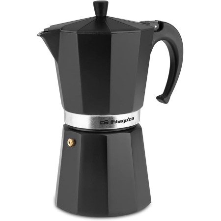 Orbegozo KFN 1210, Cafetera italiana, 12 tazas de capacidad, apta para cocinas a gas, eléctricas y vitrocerámicas, asa