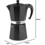 Orbegozo KFN 1210, Cafetera italiana, 12 tazas de capacidad, apta para cocinas a gas, eléctricas y vitrocerámicas, asa