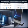 NEWFAST Adaptador WiFi USB para PC AX1800, USB WiFi 6 para PC Dual Band 5GHz&2,4GHz Antena Wi-Fi para PC Compatible Windows
