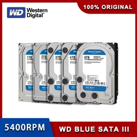 Western Digital-disco duro de 1TB, 2TB, 4TB, 6TB, HDD, SATA III, 256MB
