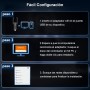 NEWFAST Adaptador WiFi USB para PC AX1800, USB WiFi 6 para PC Dual Band 5GHz&2,4GHz Antena Wi-Fi para PC Compatible Windows