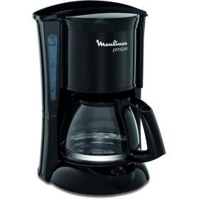 Moulinex Principio FG1528 - Cafetera de filtro 600 W de 0.6 L con función Auto-off y sistema antigoteo, plástico, color negro