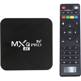 MXQ Pro 5G 4K Android TV 13.1 Box Ram 1GB ROM 8GB Android Smart Box H.265 HD 3D Dual Band 2.4G/5G WiFi Quad Core Home Media