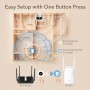 Cudy AX1800 Mesh- Repetidor de WiFi 6 Mesh1800Mbps 5GHz/2.4GHz, Amplificador WiFi Extensor con Enchufe, Indicador de Señal,