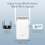 Cudy AX1800 Mesh- Repetidor de WiFi 6 Mesh1800Mbps 5GHz/2.4GHz, Amplificador WiFi Extensor con Enchufe, Indicador de Señal,