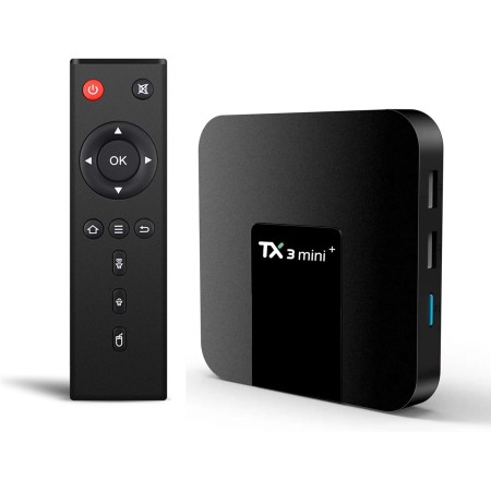 TX3 Mini+ Smart Android TV Box 11 2GB RAM/16GB ROM Amlogic S905W2 Quad Core 64 Bits 2.4G/5G WiFi 4K - Modelo: TX3mini+ 2GB 16GB