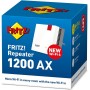 Fritz! Repeater 1200 AX International - Repetidor/Extensor Wi-Fi 6 (2.400 Mbps/5 GHz y 600Mbps/2,4 GHz), Mesh, 1 Puerto LAN