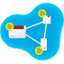 Fritz! Repeater 1200 AX International - Repetidor/Extensor Wi-Fi 6 (2.400 Mbps/5 GHz y 600Mbps/2,4 GHz), Mesh, 1 Puerto LAN