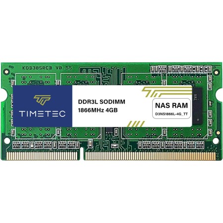 Timetec 8GB Kit(2x4GB) DDR3L / DDR31866MHz PC3L-14900 / PC3-14900 Non-ECC Unbuffered 1.35V / 1.5V CL13 1Rx8 Single Rank 204 Pin