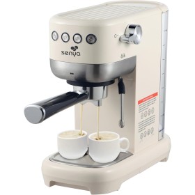 Senya Cafetera Tasty Coffee 20 bares, cafetera espresso y capuchino 1300 W, Thermoblock, espumador de leche, apagado automático