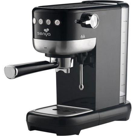 Senya Cafetera Tasty Coffee 20 bares, cafetera espresso y capuchino 1300 W, Thermoblock, espumador de leche, apagado automático