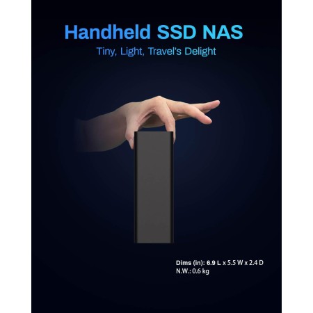 TERRAMASTER SSD F8 Plus NAS SSD Almacenamiento NAS Core i3 8-Core 8-Thread CPU, 16GB DDR5 RAM, Puerto 10GbE, Almacenamiento