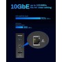 TERRAMASTER SSD F8 Plus NAS SSD Almacenamiento NAS Core i3 8-Core 8-Thread CPU, 16GB DDR5 RAM, Puerto 10GbE, Almacenamiento