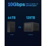 TERRAMASTER SSD F8 Plus NAS SSD Almacenamiento NAS Core i3 8-Core 8-Thread CPU, 16GB DDR5 RAM, Puerto 10GbE, Almacenamiento