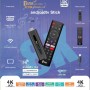 Android TV Stick 4K 2GB + 16GB Control de voz 4 aplicaciones Click BT5.0 H313 WiFi5 Dual 2.4G/5G Quad-Core 64bit HDR10+ Ultra