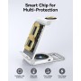 Cargador inalámbrico para iPhone,Plegable 3 en 1 Base Cargador para iPhone 16/15/14/13/12/Plus/Pro MAX, Estación de Carga para