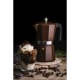 MONIX New Cream Cafetera Italiana de Aluminio, Capacidad 6 Tazas, Apta para Todo Tipo de cocinas incluida inducción