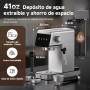 AMZCHEF Cafetera Espresso de 20 Bares con Pantalla LED Cafetera Todo en Uno con Depósito Extraíble de 1,2 Litros para Regalos