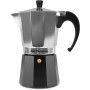 Orbegozo KFM 230, Cafetera Italiana, 2 tazas, apta para cocina de gas, vitrocerámica y electrica, aluminio, color negro y silver